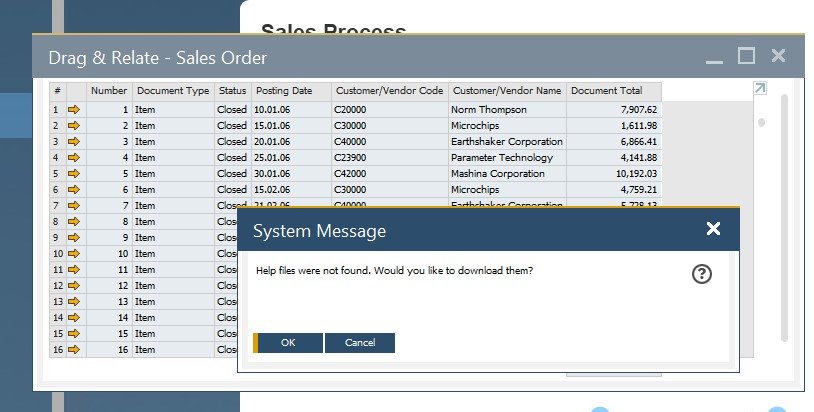 sap business one interface, navigation, customization