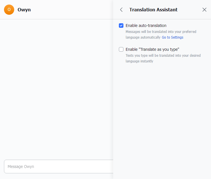Cài đặt dịch tin nhắn thủ công trên máy bàn